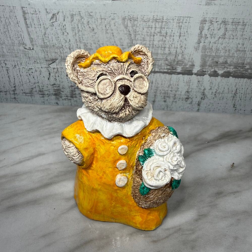 Vintage 1981 Bekka Teddy Bear Figurine